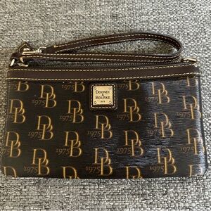 Dooney & Bourke Brown Wristlet Bag